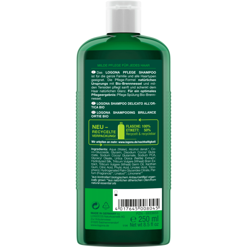 Shampooing brillance à l'ortie - 250ml - Logona