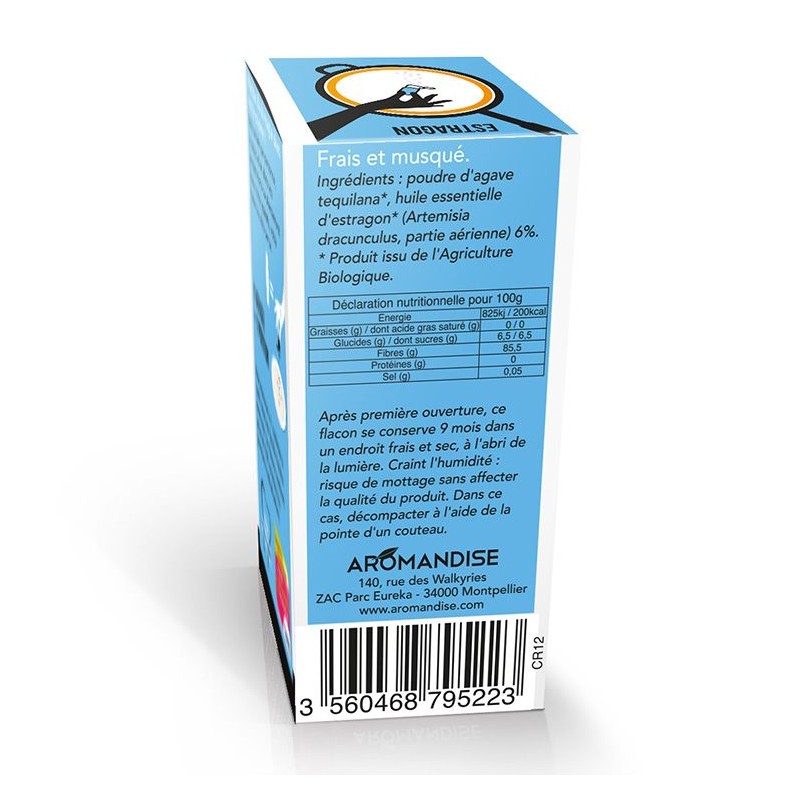 Bio Ätherisches Öl Kristalle zum Kochen, Estragon - 10g - Aromandise