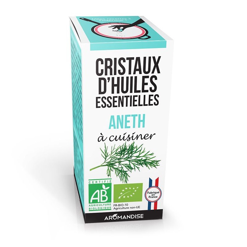 Cristalli di olio essenziale biologico per cucinare, Aneto - 10g - Aromandise