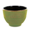 Emaillierte Gusseisen Tasse, Grün & Gold - 0,15 Liter - Aromandise