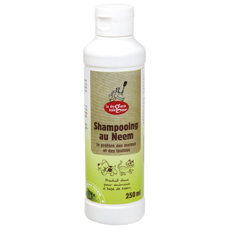 Shampoing doux au Neem pour matous et toutous - 250ml - La Droguerie Ecologique