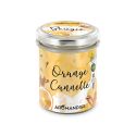Candela Arancia-Cannella 100% naturale con cera di soia, 30h - 150g - Aromandise