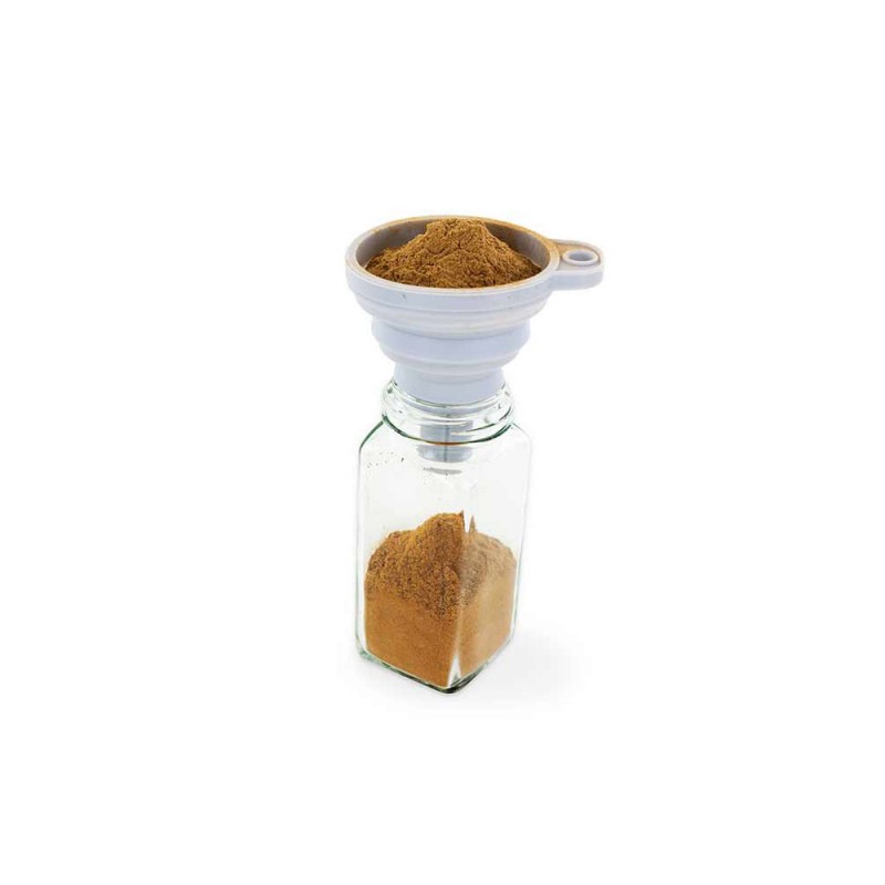 Bottiglia di spezie in vetro e alluminio con dosatore di polvere - 120ml - Aromandise