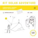 Kit di Sopravvivenza Solare: Accendifuoco/Pirografo/Specchio infrangibile, KIT AVVENTURA - Fratello Solare