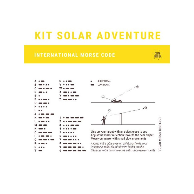 Solar Survival Kit: Feueranzünder/Browser/Unzerbrechlicher Spiegel, ADVENTURE KIT - Solar Brother