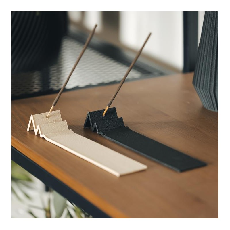 Räucherstäbchenhalter aus Holz und Stärke 3D-Druck - Peak, Goldkiefer - COPO Design