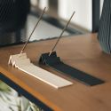 Porte encens en bois et amidon imprimée en 3D - Peak, Pin doré - COPO Design