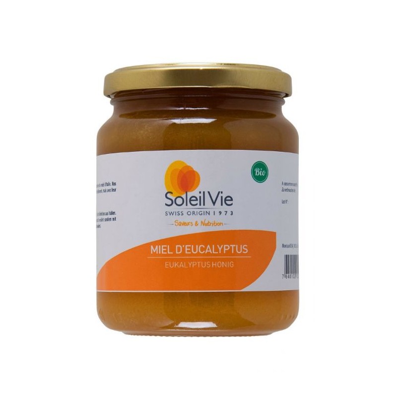 Miele biologico di eucalipto dall'Italia - 500g - Soleil Vie