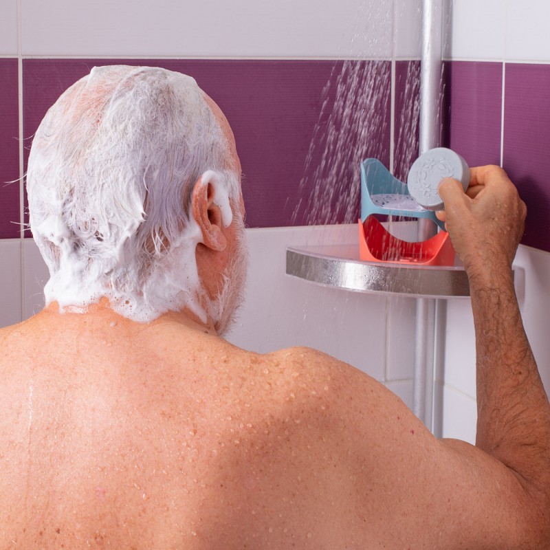 Festes Shampoo für weißes Haar mit ätherischen Ölen - Indigo-Pulver - 70g - Lamazuna