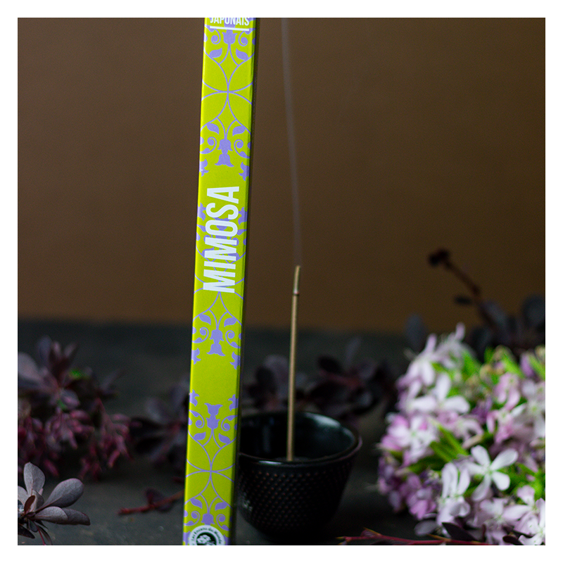 Incenso giapponese "Discovery", qualità ad un piccolo prezzo, Mimosa - 12x 50min. - Les Encens du monde