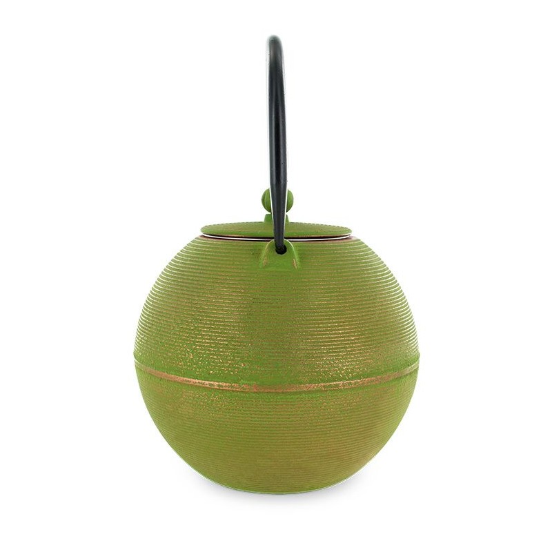 Teiera in ghisa, MING Golden Green, con filtro in acciaio inossidabile - 1,2 litri - Aromandise