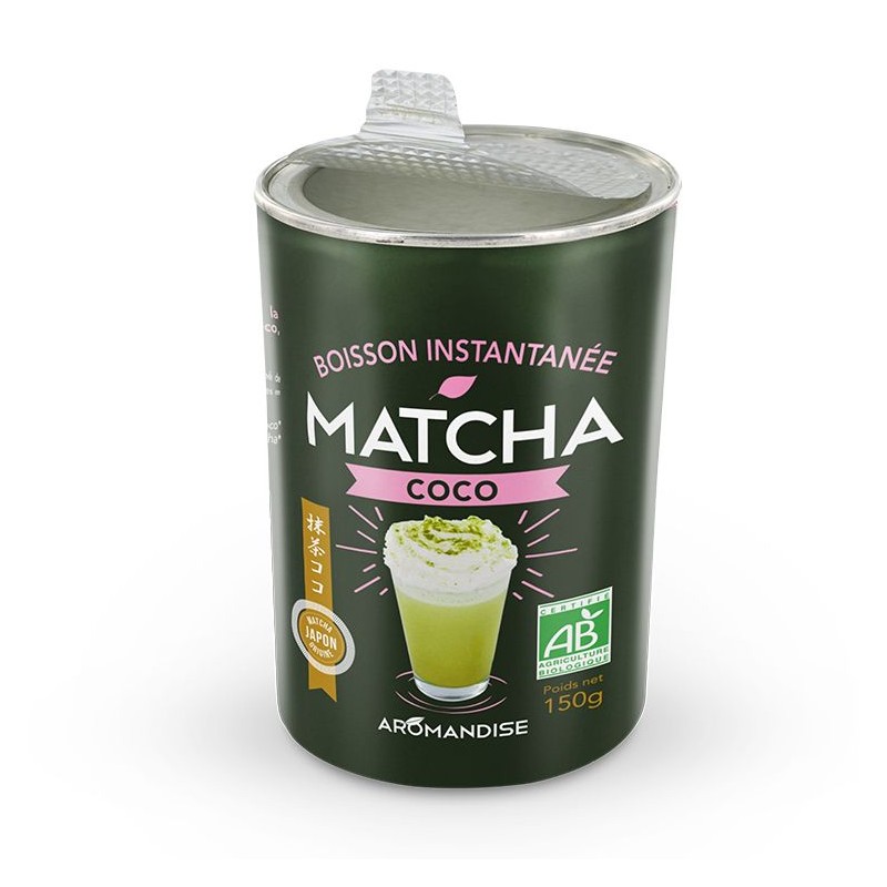 Boisson instantanée, Matcha Coco BIO - 100g - Aromandise