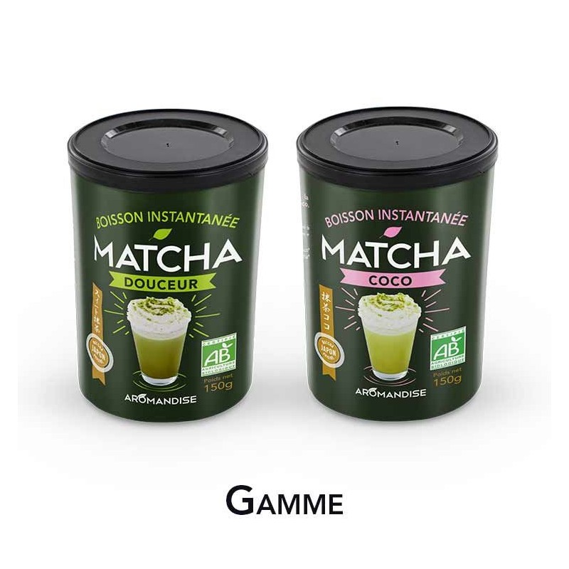 Boisson instantanée, Matcha Douceur BIO - 100g - Aromandise