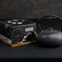 Teiera in ghisa, KOISHI nero maculato, con filtro in acciaio inossidabile - 0,5 litri - Aromandise