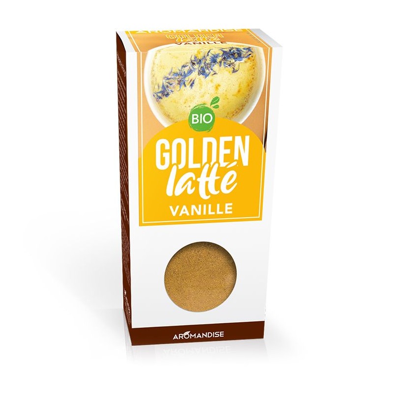 Organic Golden Latte (miscela di spezie), Curcuma-vaniglia - 60g - Aromandise