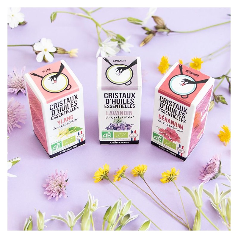 Bio Ätherisches Öl Kristalle zum Kochen, Ylang - 10g - Aromandise