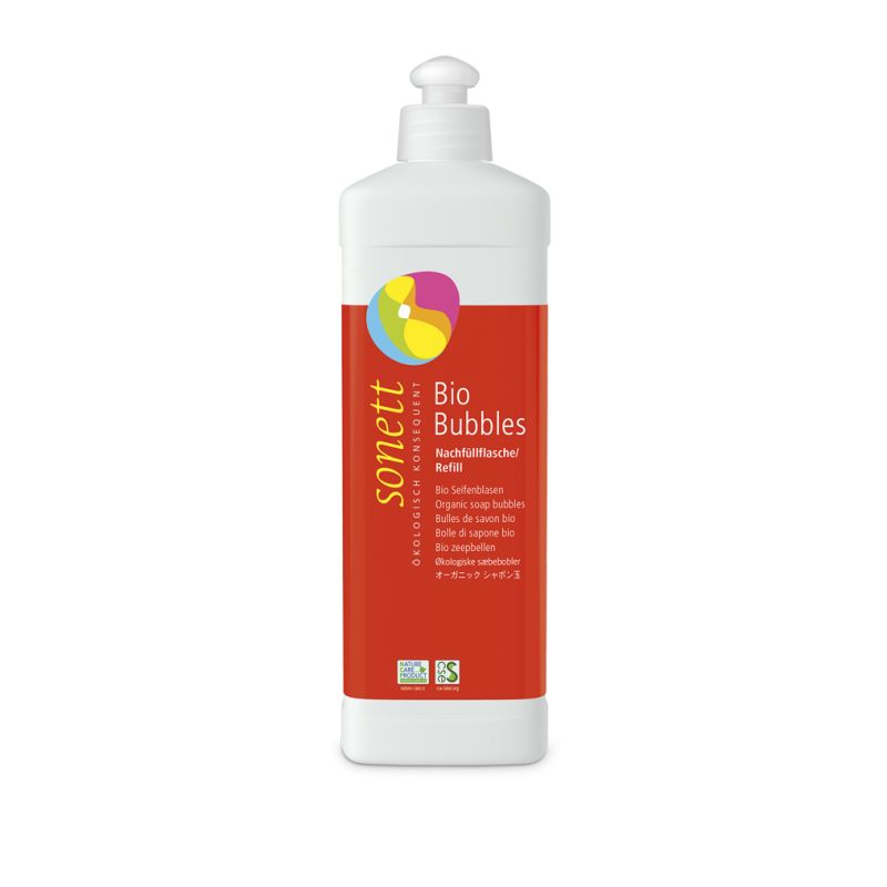 Bulles de savon BIO & Biodégradable, Bouteille de recharge - 500ml - Sonett