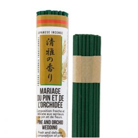 Rouleaux d'encens japonais court, Le mariage du pin et de l'orchidée - 60x 30 min. - Les encens du monde