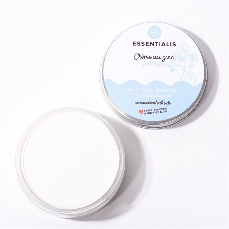 Crème au Zinc (Suisse) pour les petites fesses irritées - 60gr - Essentialis