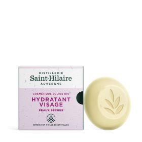Hydratant solide BIO pour le visage, 100% naturel - Peaux sèches - 30g - Saint-Hilaire