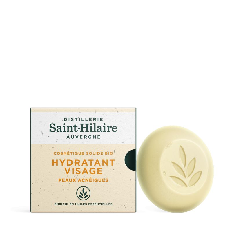 Idratante solido per il viso, 100% naturale e biologico - Pelle a tendenza acneica - 30g - Saint-Hilaire