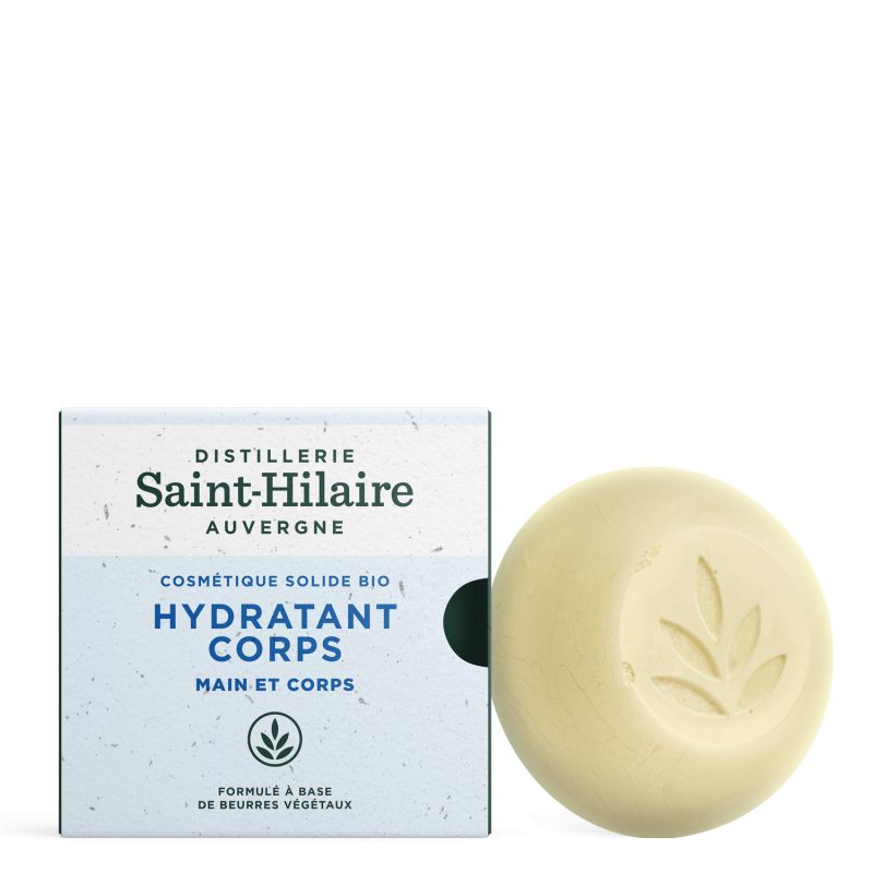 Crema idratante solida biologica per il corpo, 100% naturale e arricchita con burri vegetali - 70g - Saint-Hilaire