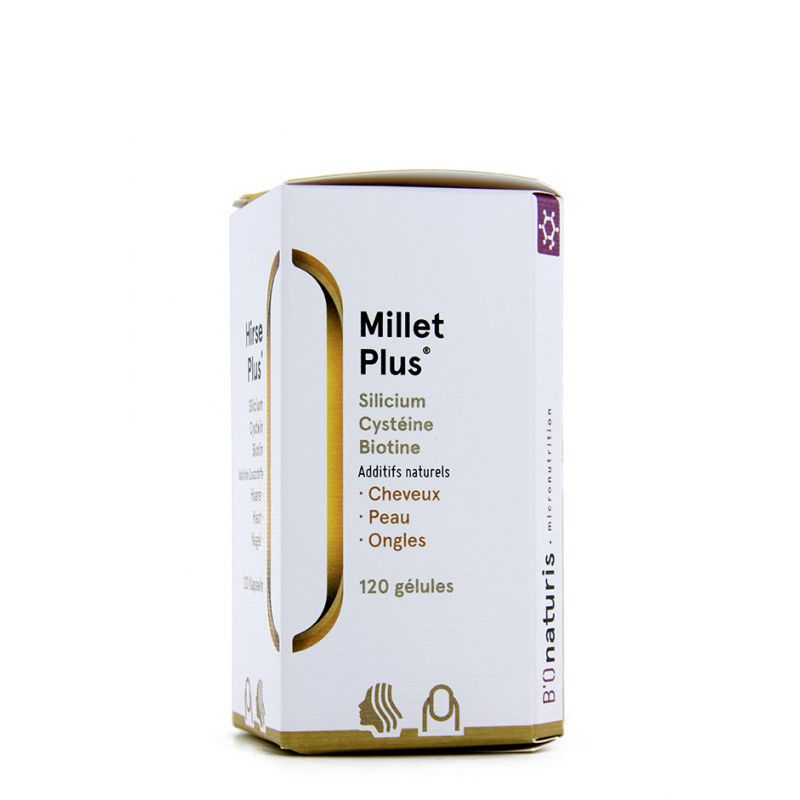 Millet Plus, Cheveux, ongles & peau - 120 gélules - BIOnaturis