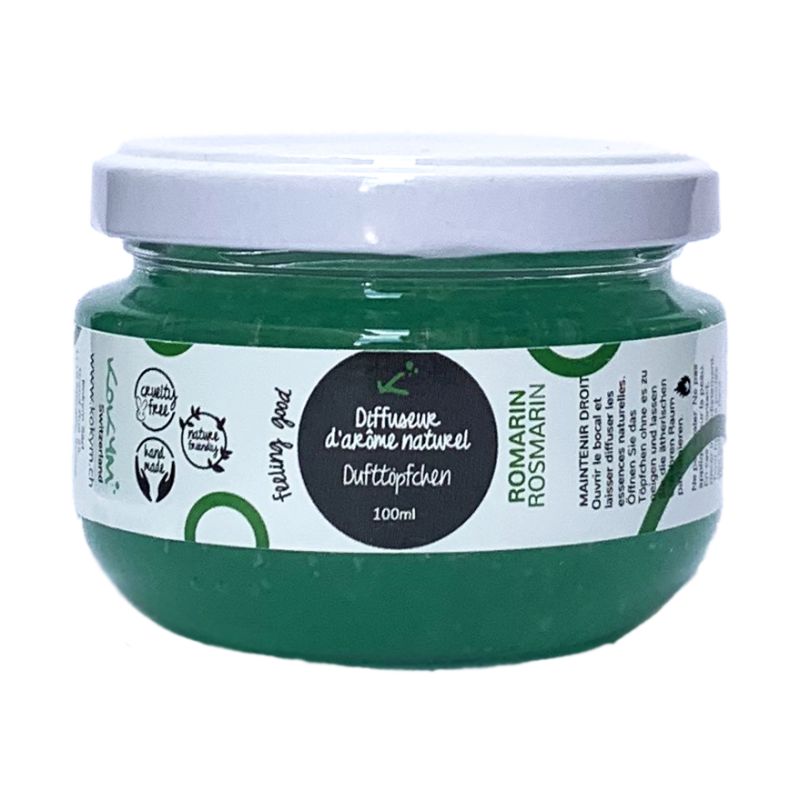 Vaso aromatico naturale - Rosmarino, antimigraina - 100ml - Kokym Svizzera