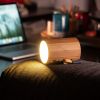 Bluetooth-Lautsprecher Drum + Öko-Lampe aus Bambus - Gingko Design