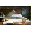 Wecker & Tragbare Schreibtischlampe aus Bambusholz, Octagon One Plus - Gingko Design