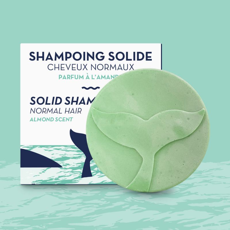 Festes Shampoo für normales Haar, Mandelduft - 85g - The Green Emporium