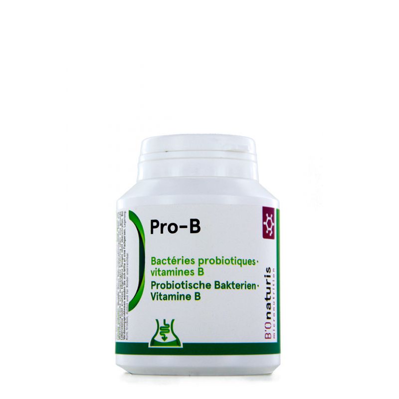Pro-B, Probiotische Bakterien (4,8 Milliarden) und Vitamin B - 120 Kapseln - BIOnaturis