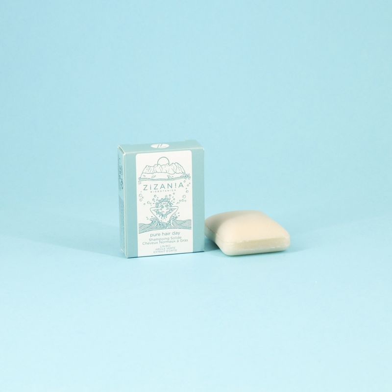 Shampoo solido svizzero - Capelli puri (capelli da normali a grassi) - Formato viaggio 25 g - Zizan!a