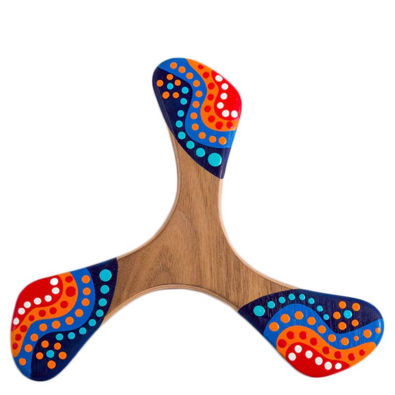 Boomerang in legno per adulti, Wankura - 22cm - Boomerang Wallaby
