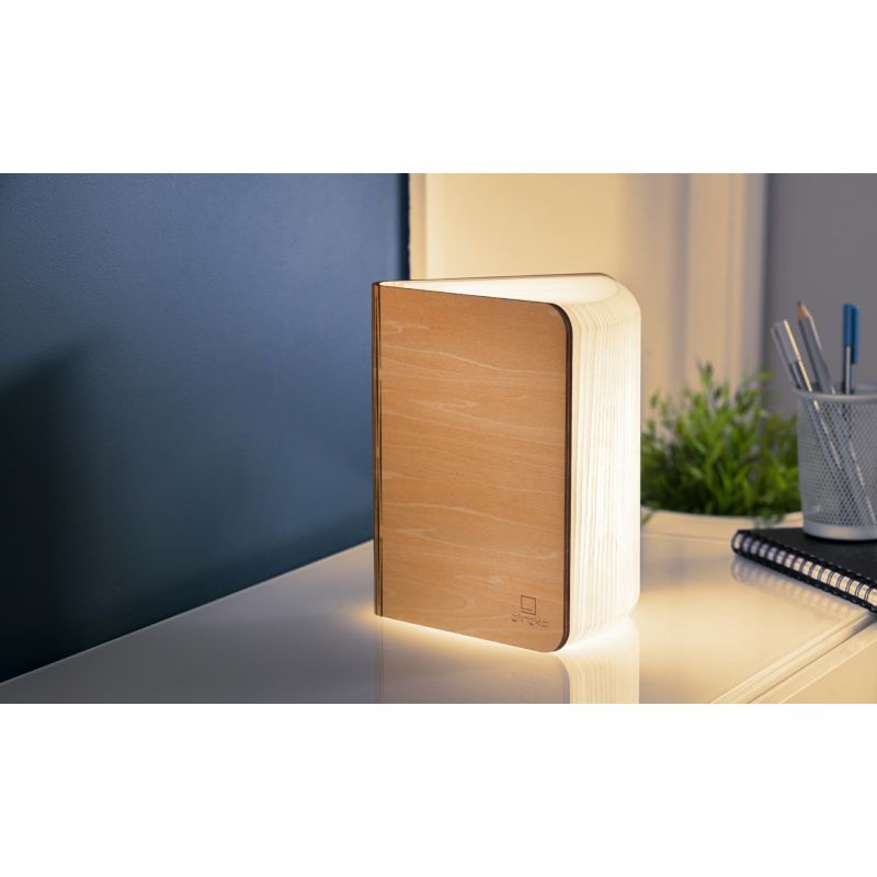 Smart Book Light, le livre lumineux intelligente en bois d'érable - Gingko Design
