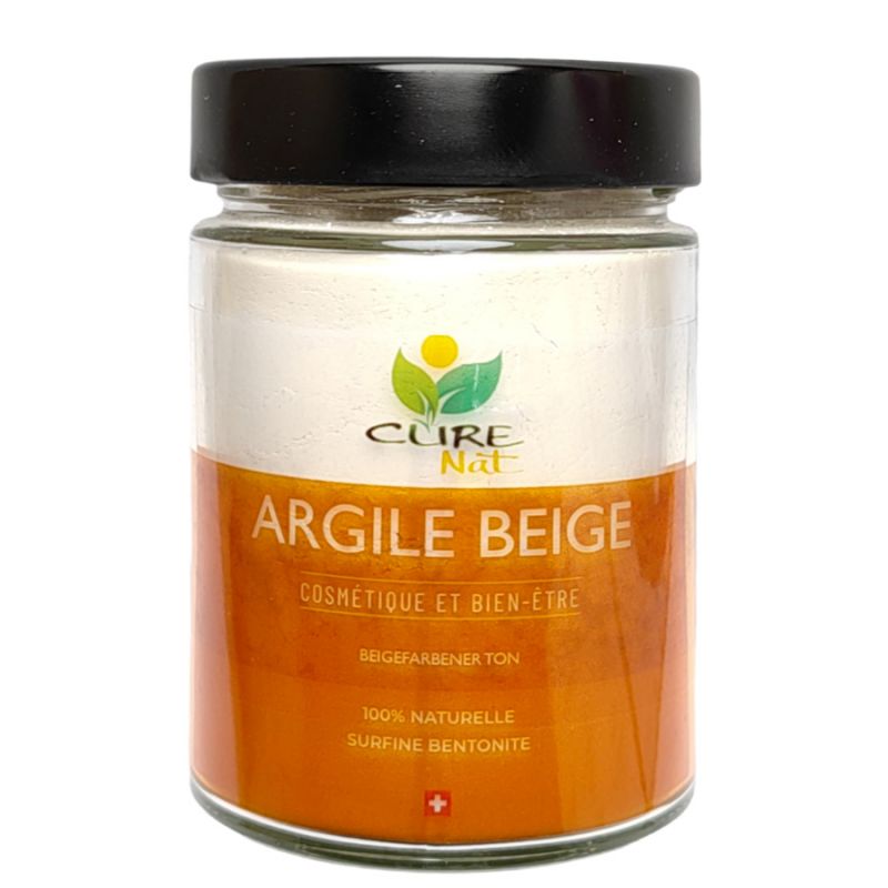 Argilla Beige (Nutri Bentonite) - Vaso da 200 g, fino a 5 kg (ricarica) - Curenat