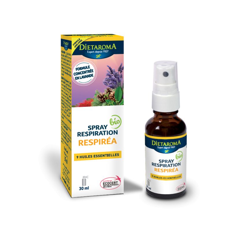 Respiréa, Spray mit ätherischen Ölen zum Reinigen der Nase - 30ml - Dietaroma