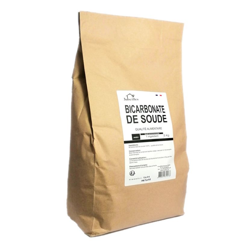 Bicarbonate de soude Technique (de qualité alimentaire) - 5kg - 3 Abeilles