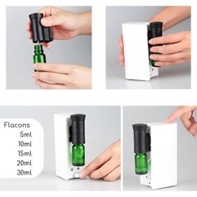 Diffuseur huiles essentielles par nébulisation en direct, MOBYSENS Blanc - ZEN'Arôme