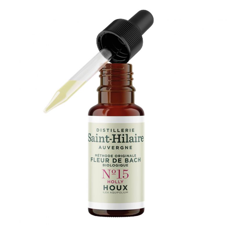 Fiori di Bach BIO "Metodo originale", N° 15, Agrifoglio, Holly (Ilex aquifolium) - 20ml - Saint-Hilaire