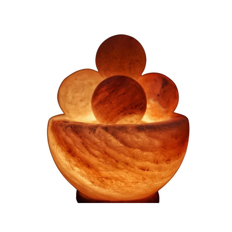 Lampe de sel d'Himalaya, avec 4 boules de massage en sel - 2 kg - ZEN'Arôme