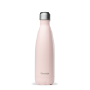 Bottiglia in acciaio inossidabile isolata a doppia parete, Rosa pastello - 500ml - Qwetch