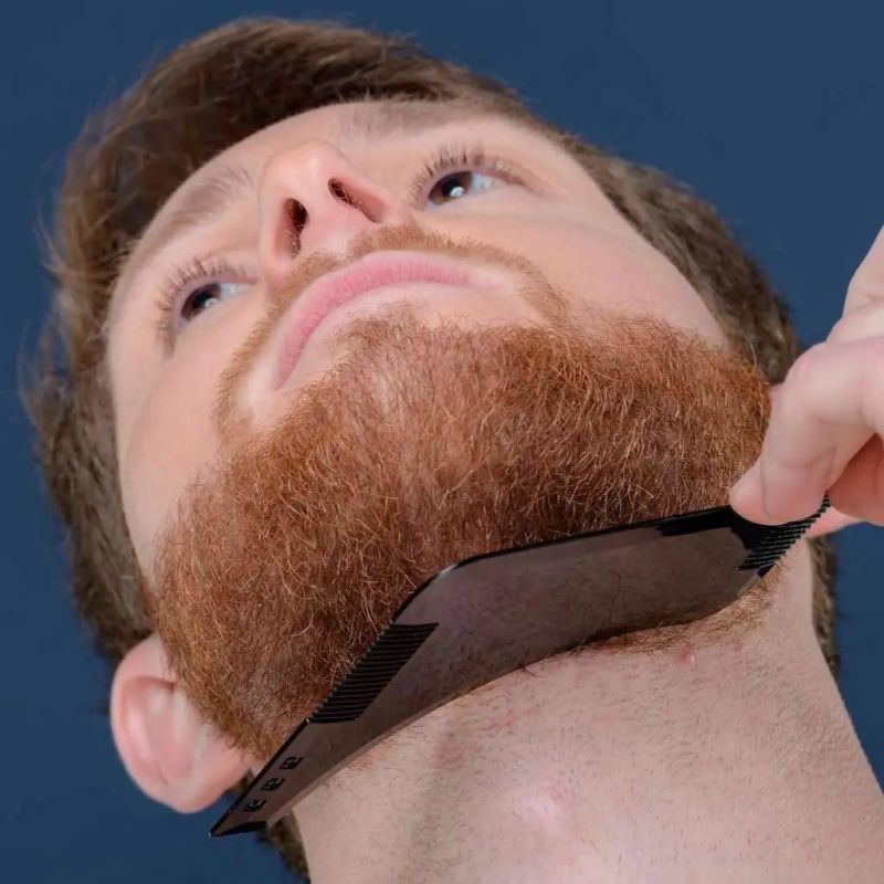 Pochoir à barbe - Guide pour délimiter votre barbe avec précision et simplicité - 30ml - Sapiens