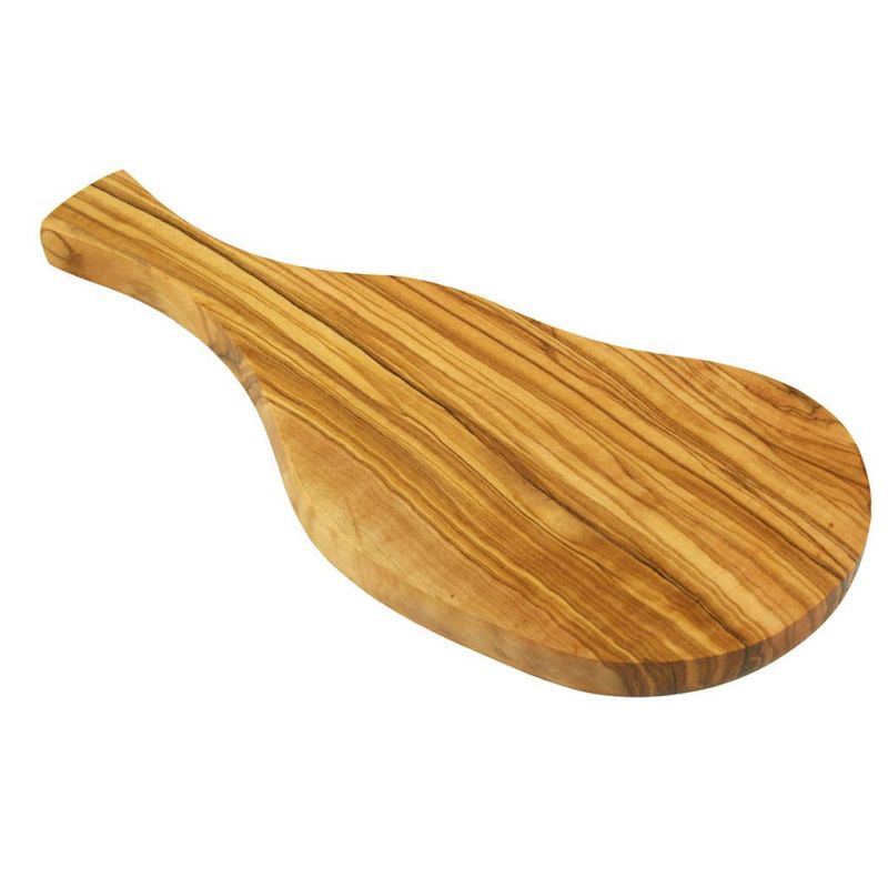 Tagliere per burro o cipolle in legno d'ulivo - da 25 a 29 cm circa - Olivenholz Erleben