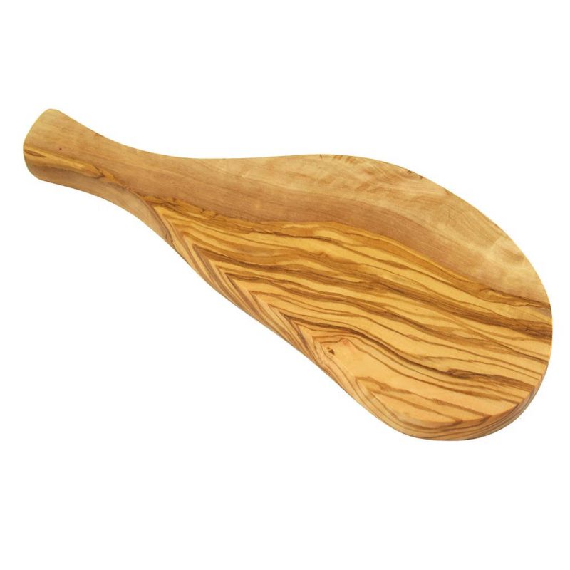 Tagliere per burro o cipolle in legno d'ulivo - da 25 a 29 cm circa - Olivenholz Erleben