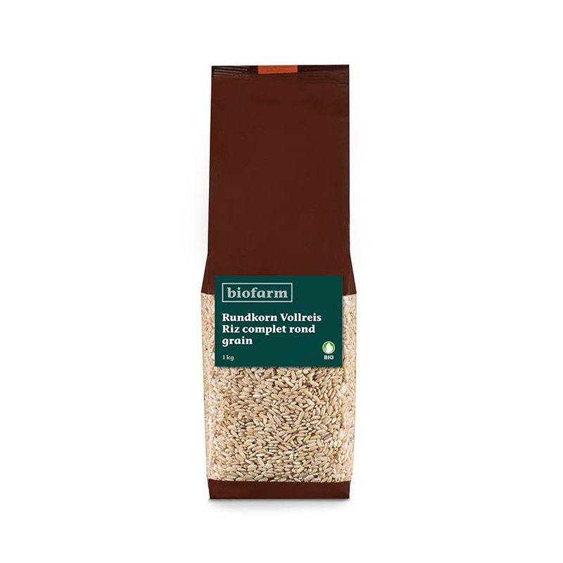 Riz rond complet BIO (Graine, Italie) - 1kg - Biofarm