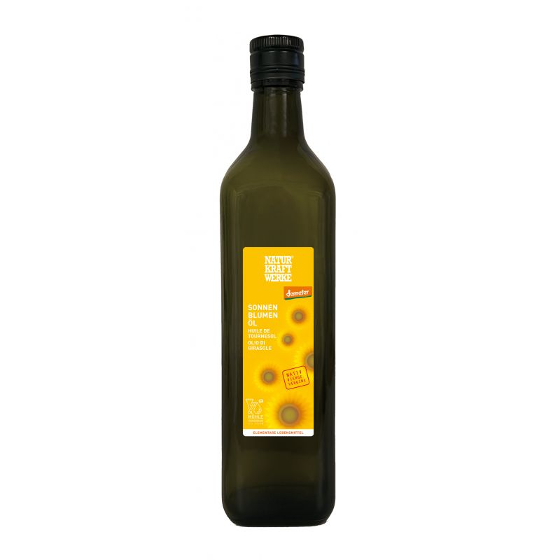 Natives Sonnenblumenöl (Demeter, Schweiz) - 500ml - NaturKraftWerke