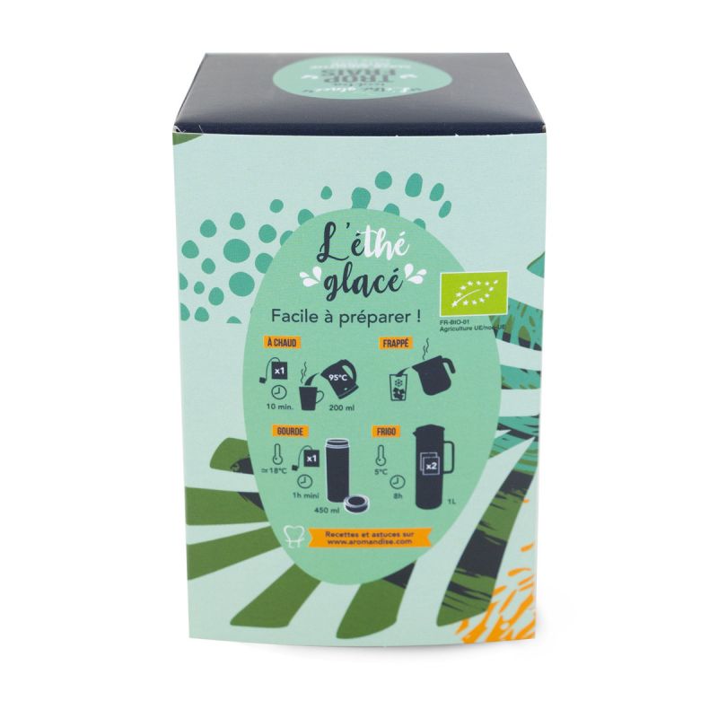 L'éthé Glacé "Trop Frais" - Thé glacé, Maté Menthe Intense - 20 sachets - Aromandise