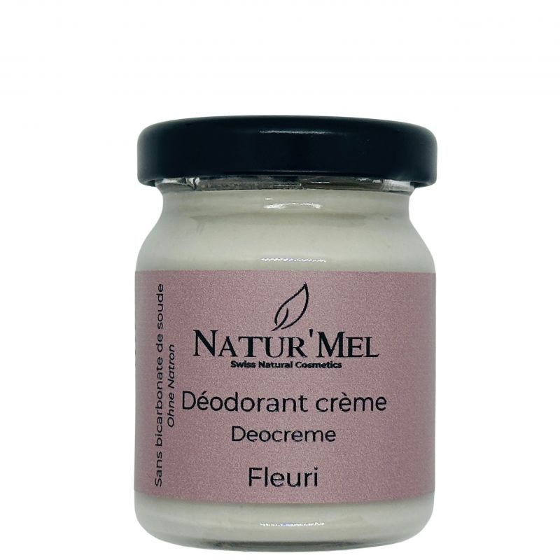 Deodorant Creme Schweiz & BIO, Le Fleuri (Version ohne Bikarbonat & vegan) - 50ml - Natur'Mel Cosm'Ethique