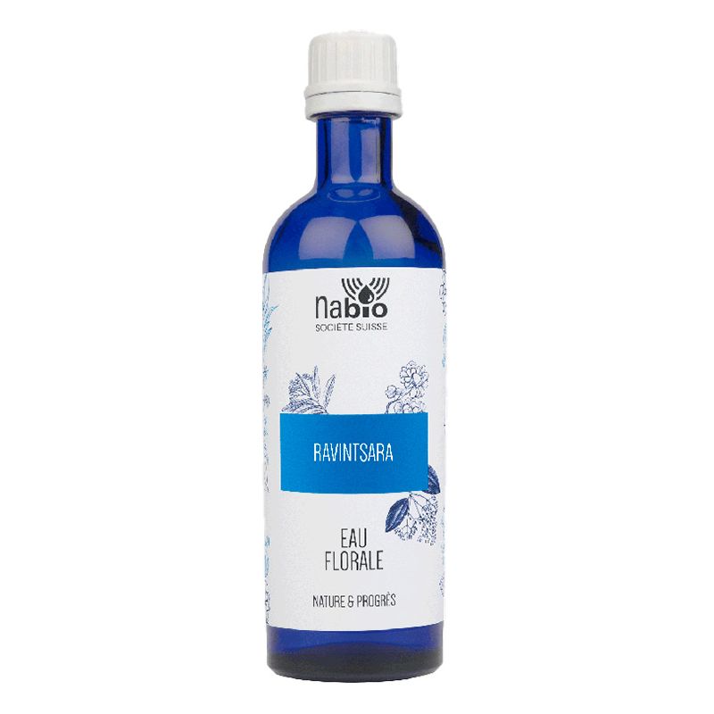 BIO Ravintsara Blütenwasser (Genießbar) - 200ml Glasflasche - Nabio